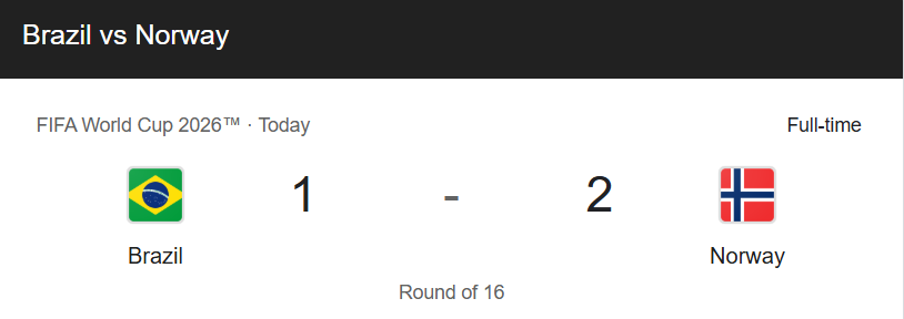 Brazil vs Norway