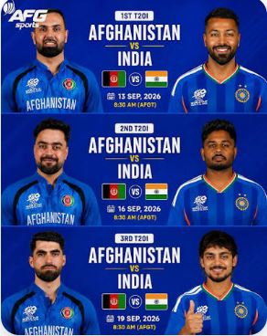 Afghanistan vs India 1st T20I