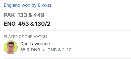 England vs Pakistan 3rd Test