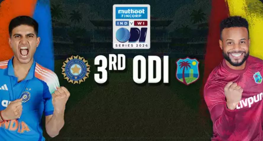 India vs West Indies 3rd ODI