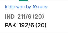 Pakistan vs India Final Match